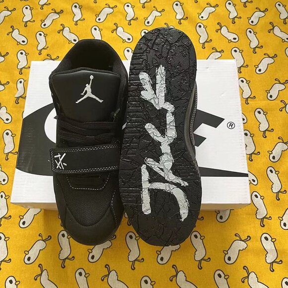 Jordan x TS Cut The Check TR ALL Black Unisex Sneakers - Picture 2 of 7